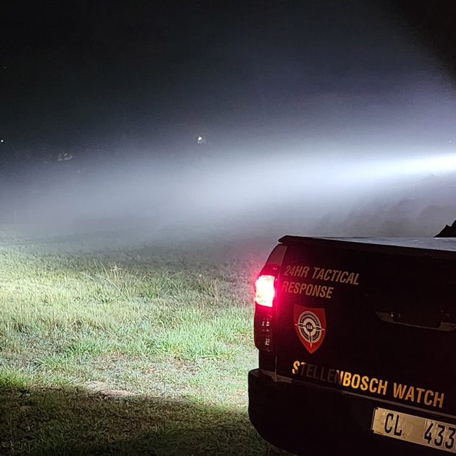 Stellenbosch watch working at night